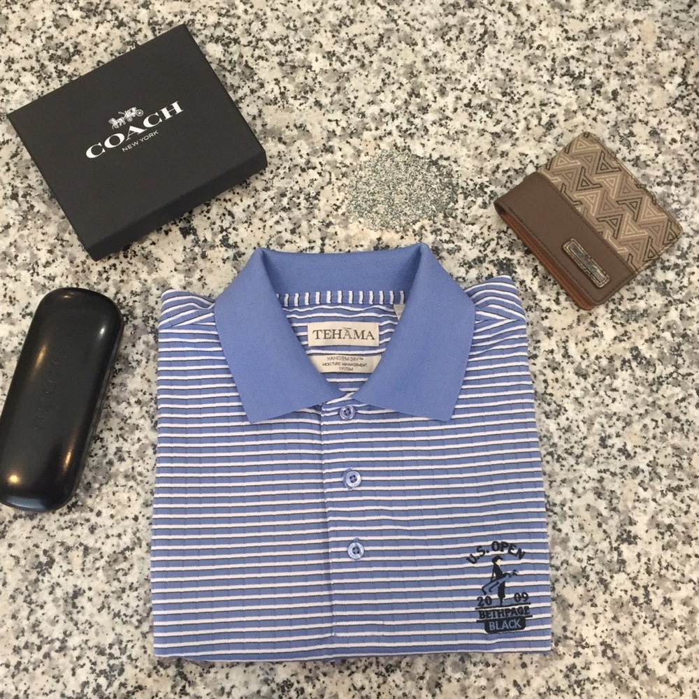 Tehāma golf t-shirt half button down